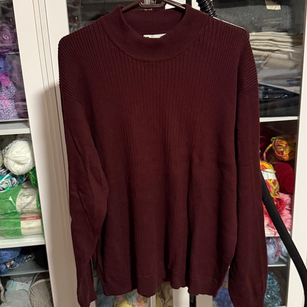 Men's Burgundy Sweater